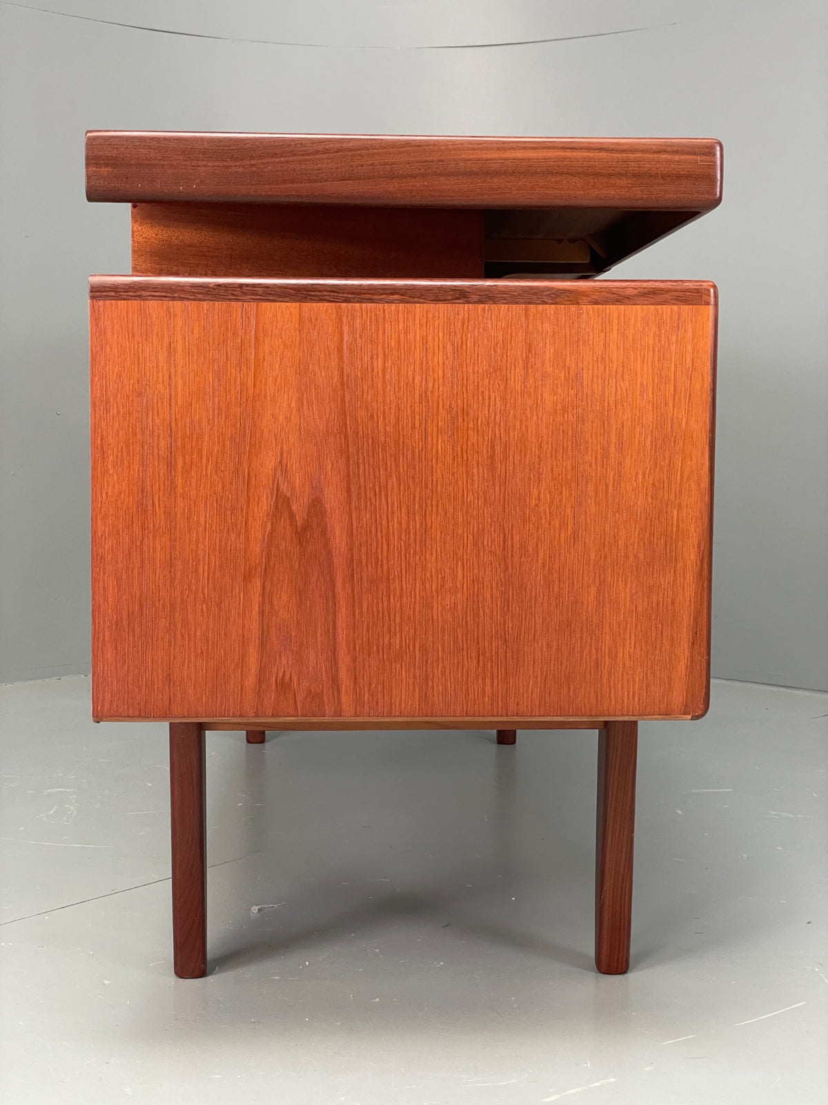 Teak dresser drawer interior view