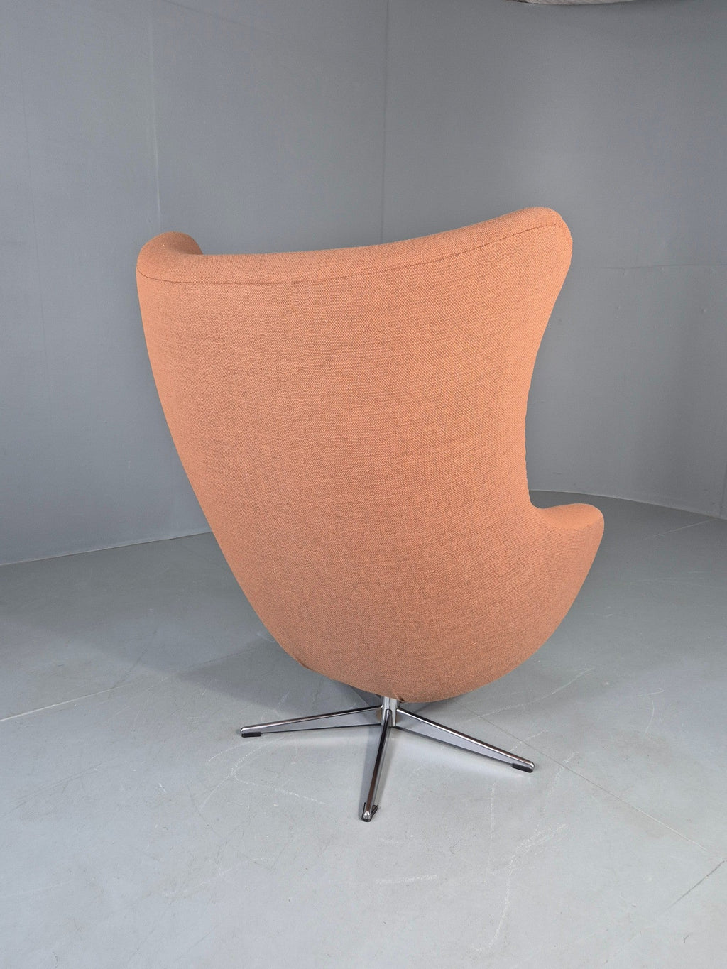 Egg chair side profile view