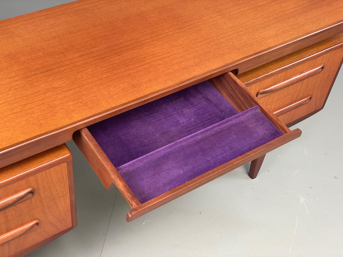 Teak dresser full height view