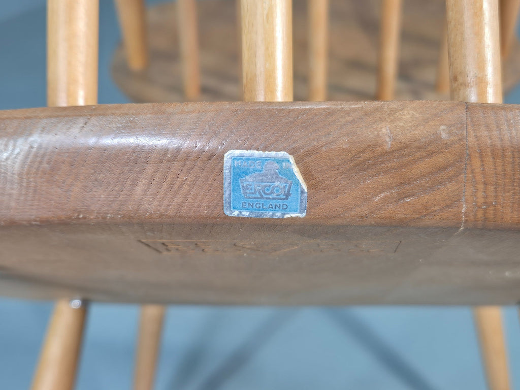 Dining chair rear view frame construction