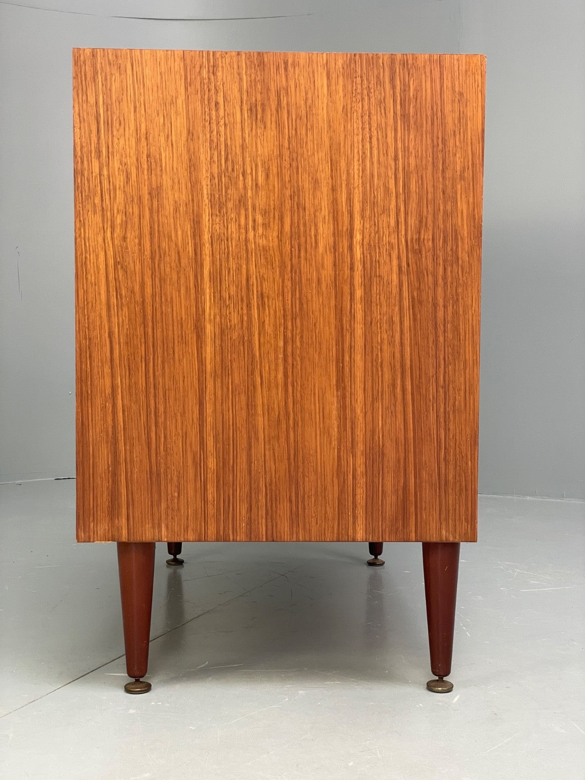 Walnut chest side profile view