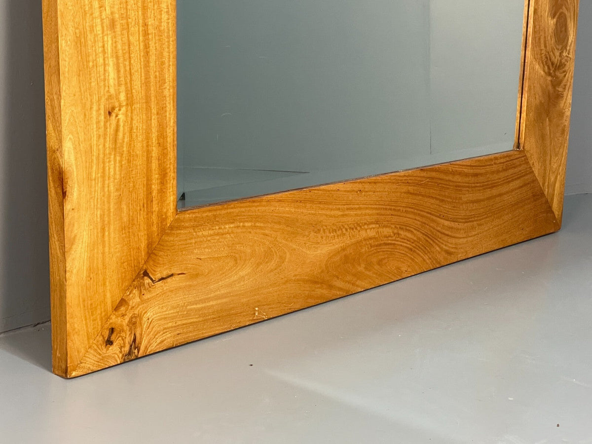 Birch wall mirror miter joint detail
