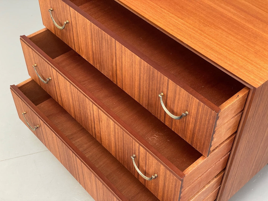 Walnut chest tapered beech leg detail