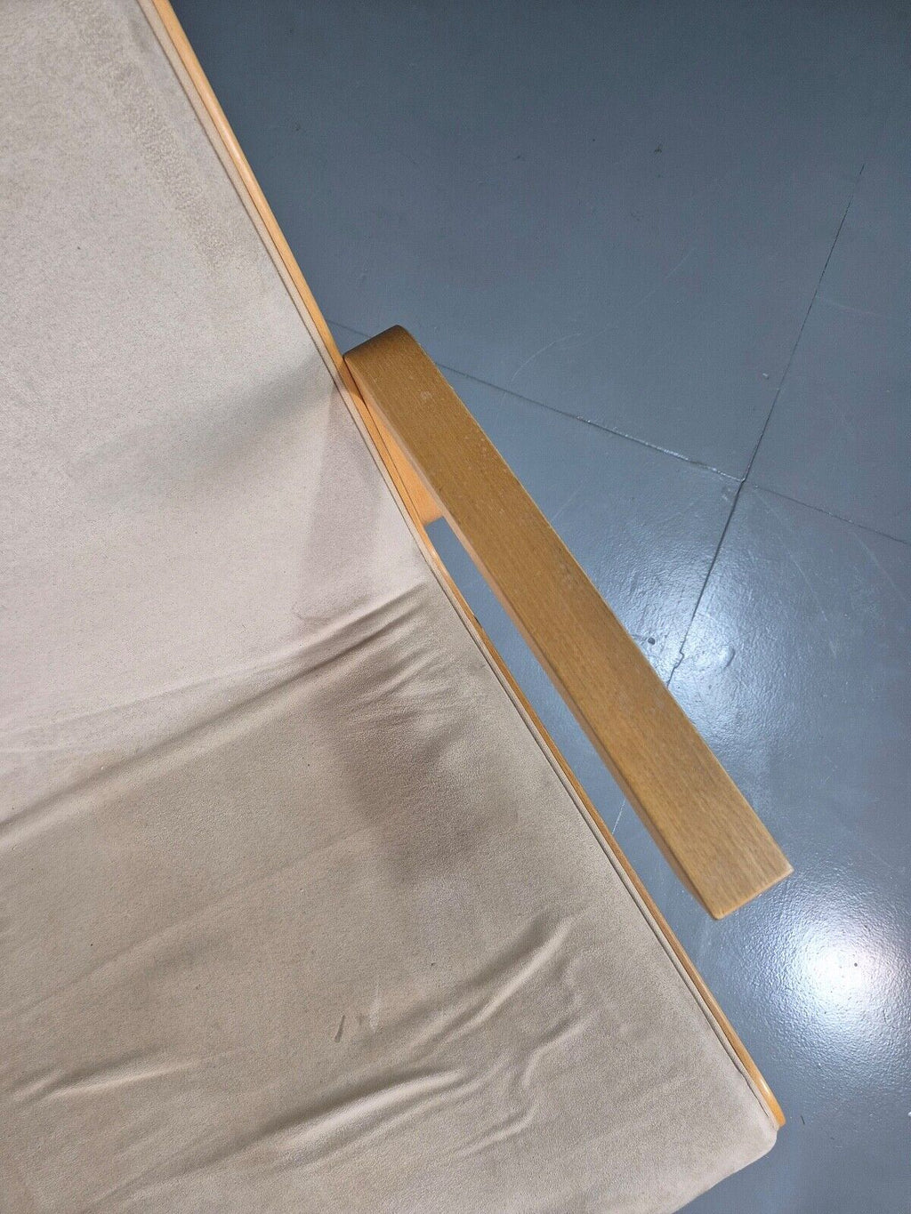 Bentwood chair room context view with footstool