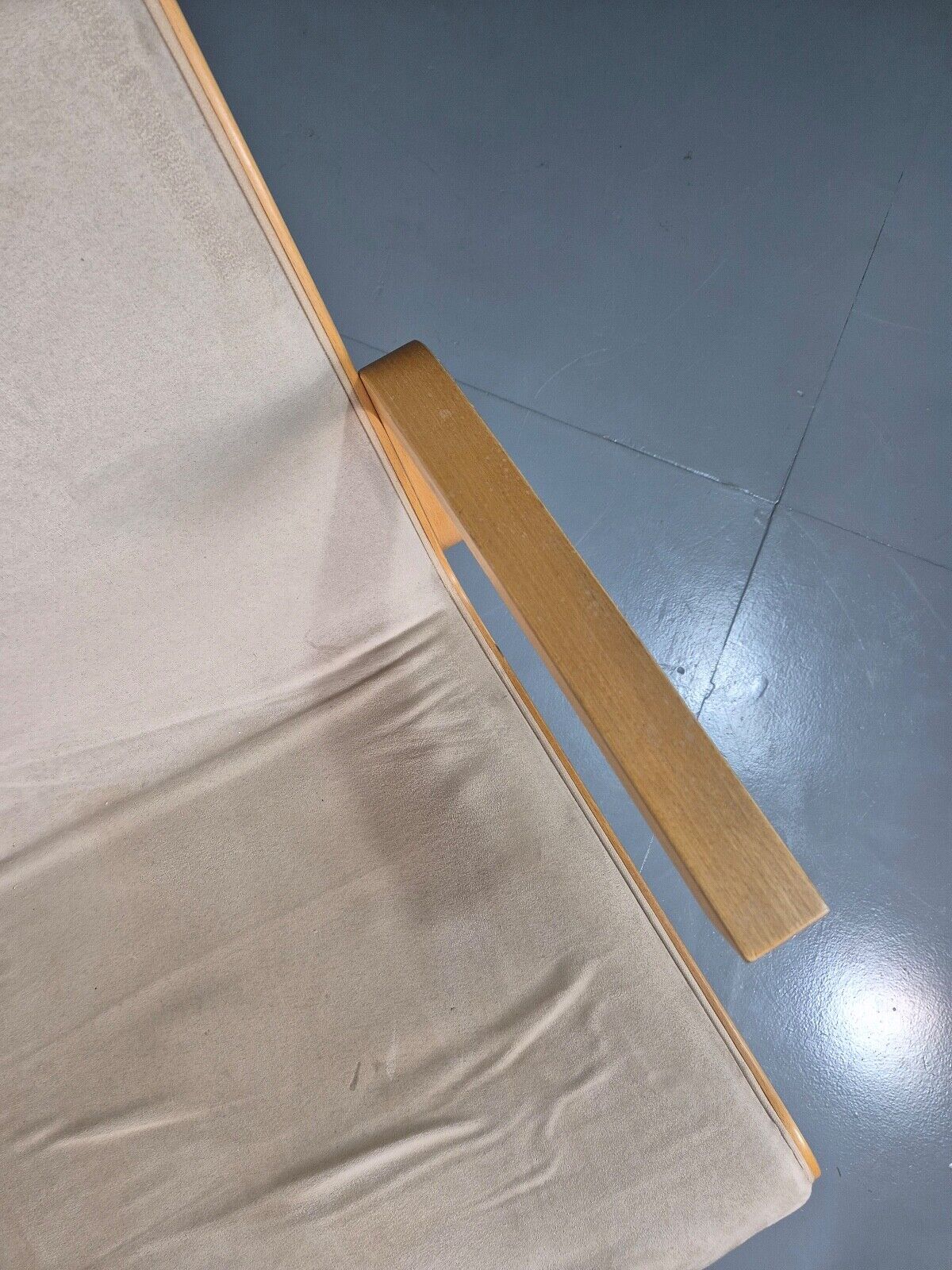 Bentwood chair room context view with footstool