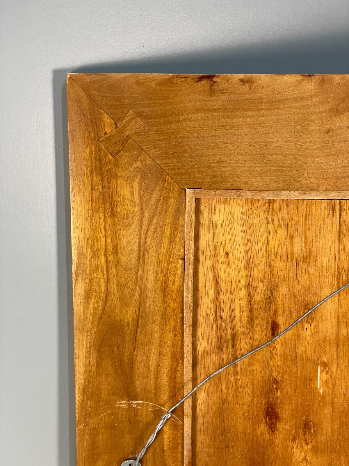 Birch wall mirror glass spot detail condition