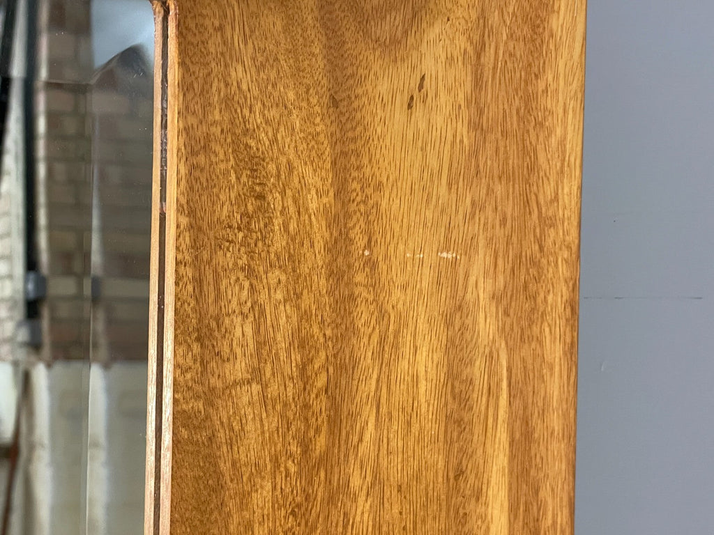 Birch wall mirror frame width close-up