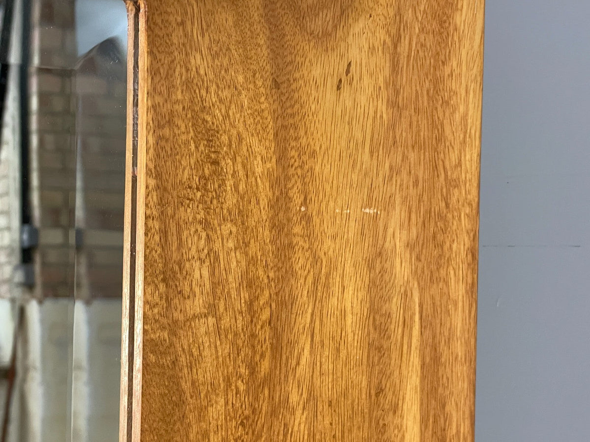 Birch wall mirror frame width close-up