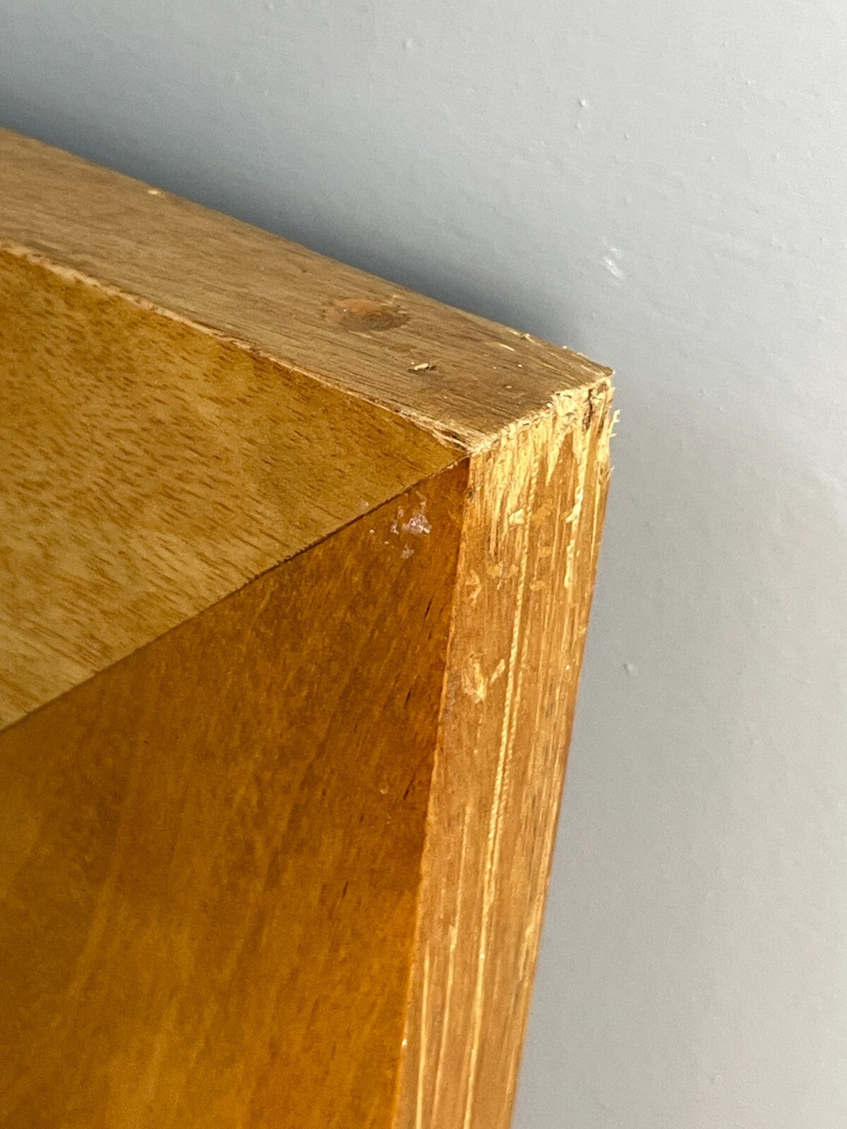 Birch wall mirror full length leaning view
