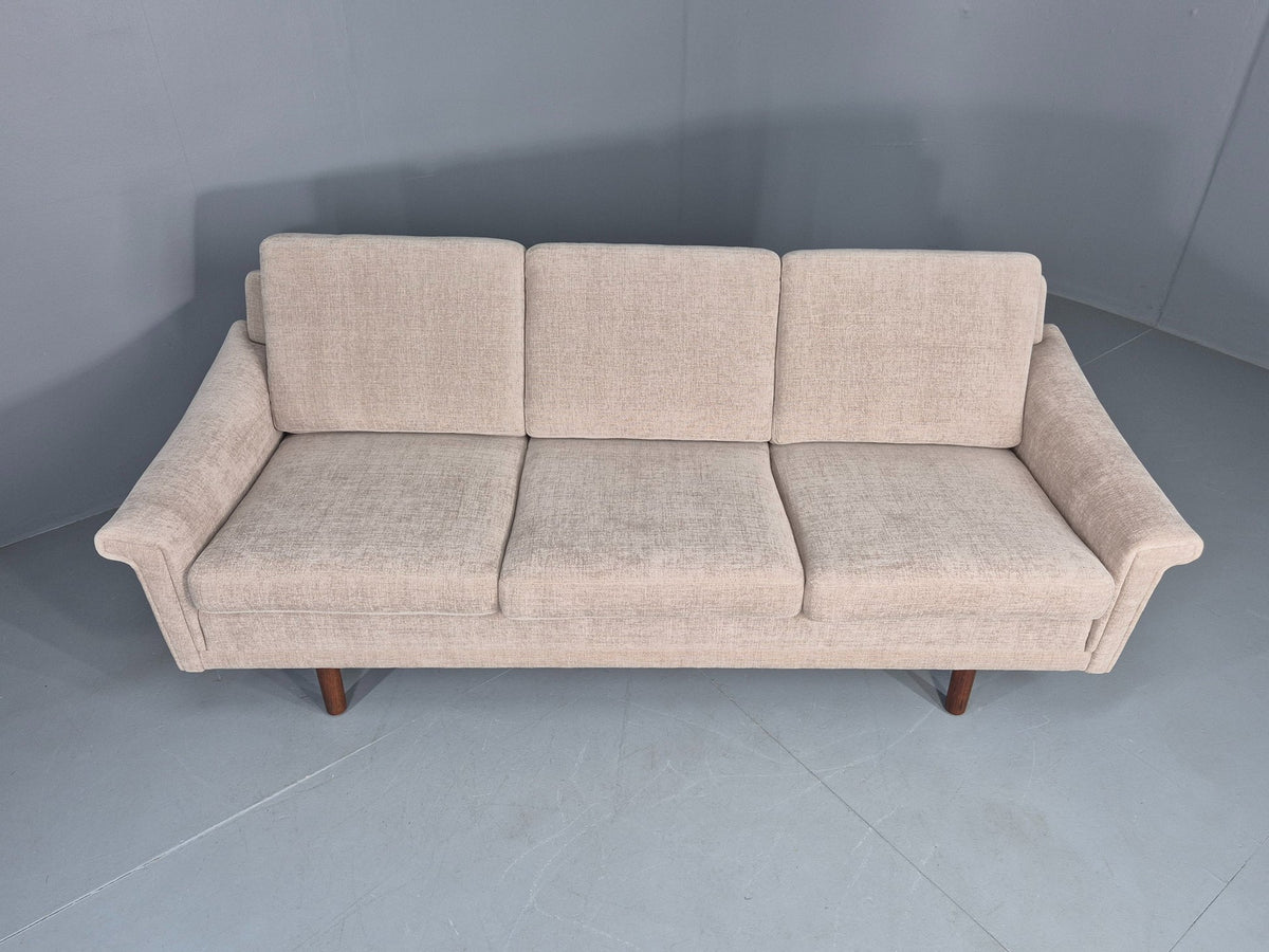 Danish sofa arm detail professional reupholstery