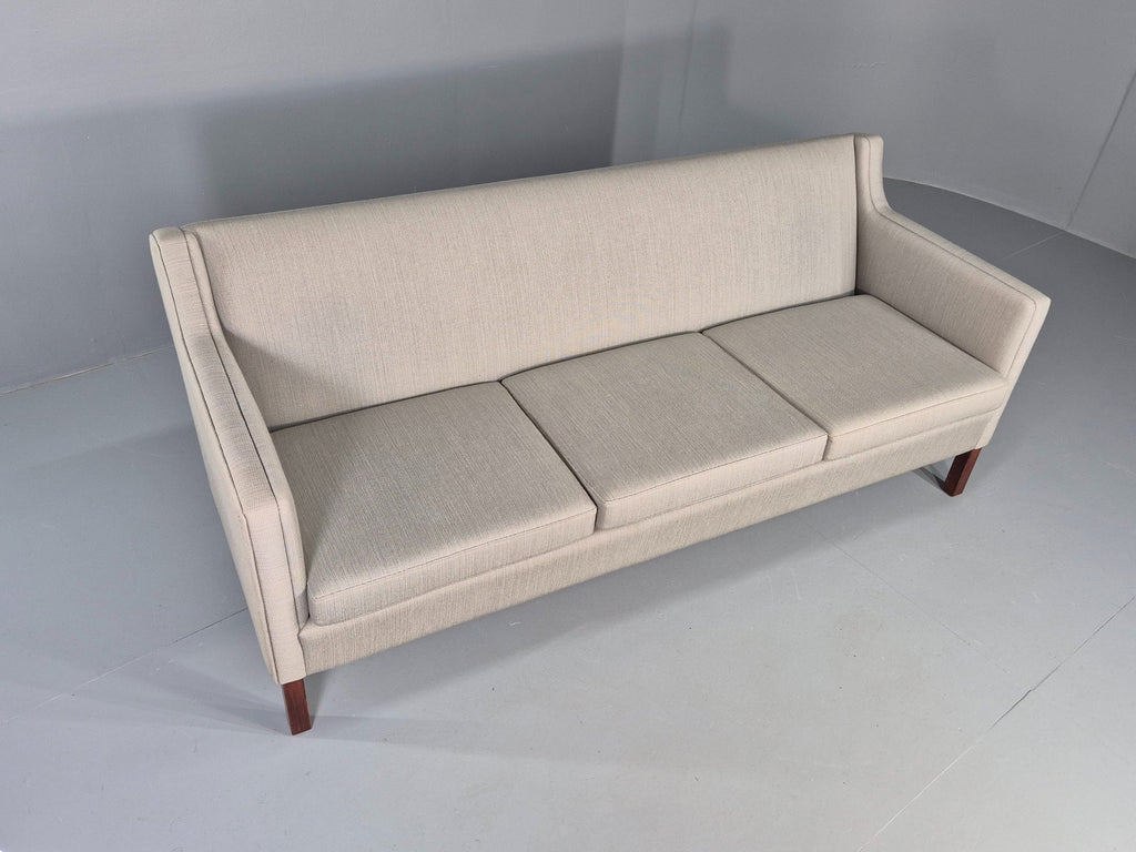 Danish sofa beech leg tapered detail