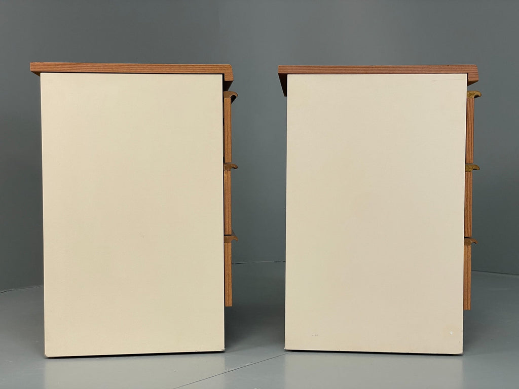 Teak bedside cabinet scale reference