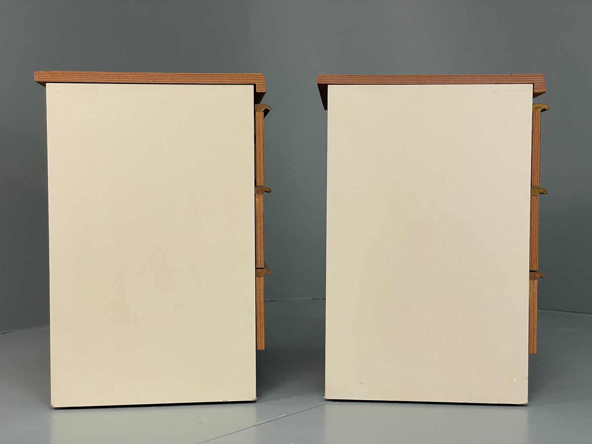Teak bedside cabinet scale reference