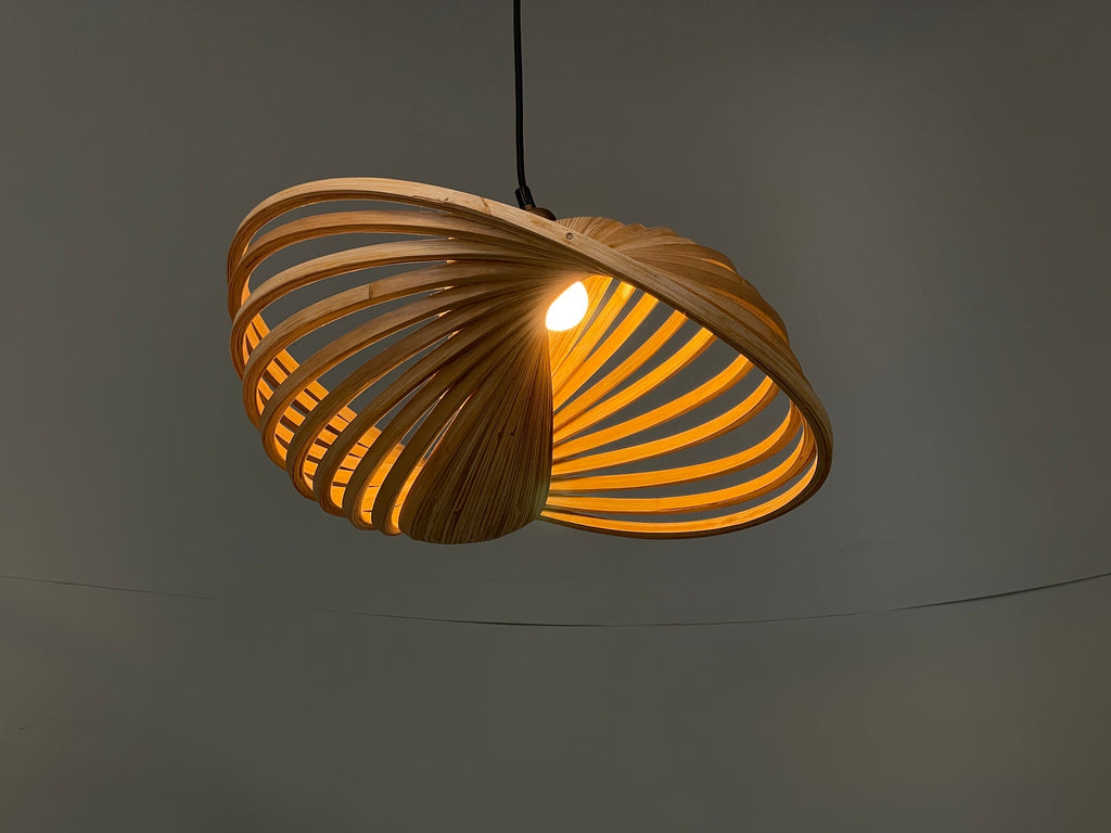 Bamboo pendant lamp packaging condition