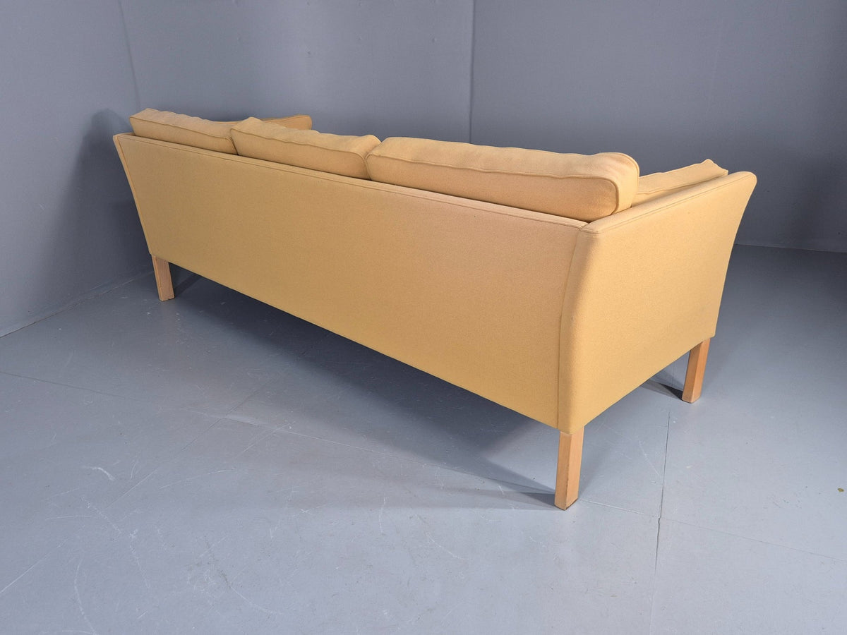 Yellow wool sofa scale reference