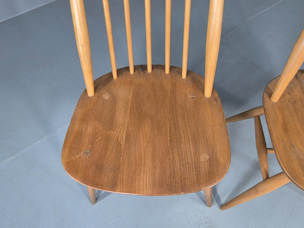 Dining chair frame grain pale warm tone detail