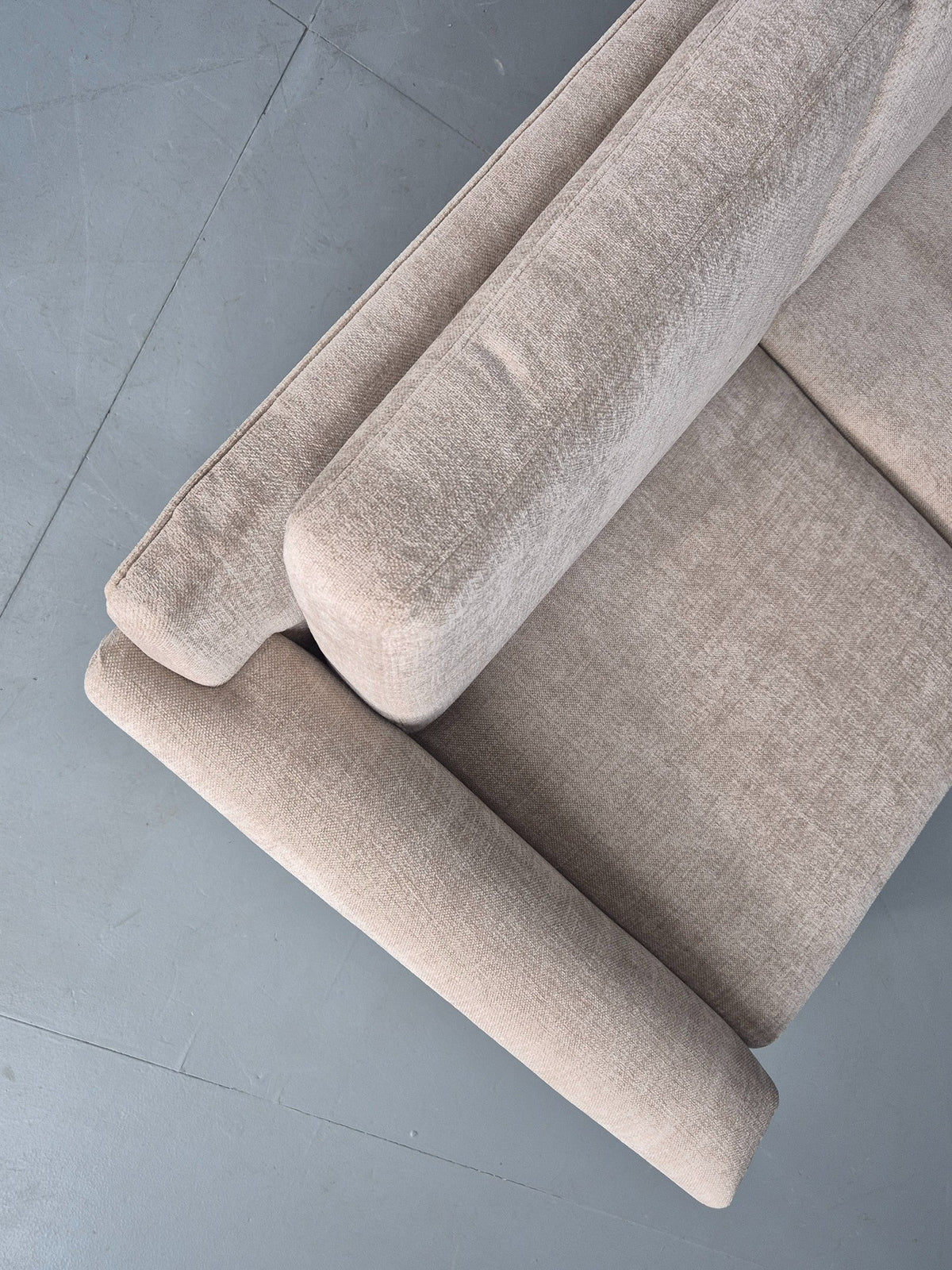 Danish sofa full length view